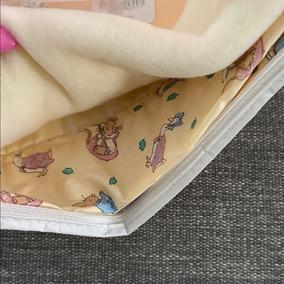 Vintage Quiltex Beatrix Potter Blanket - Yellow and Blue - Picture 6 of 9